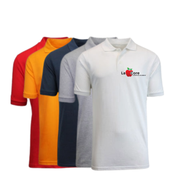 Boys Polo Set: Black, Gold, Red, Gray, White