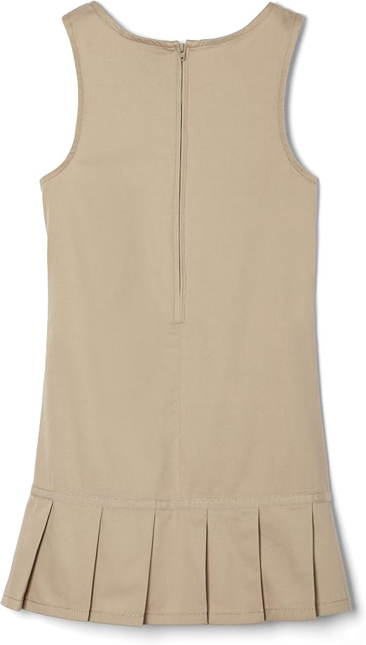 Girl's Khaki Pleated Jumper